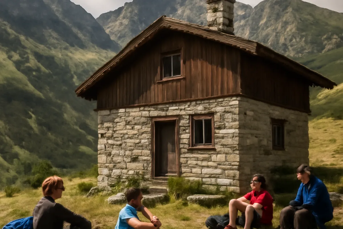 Refuge de montagne bulgare dans le massif du Rila